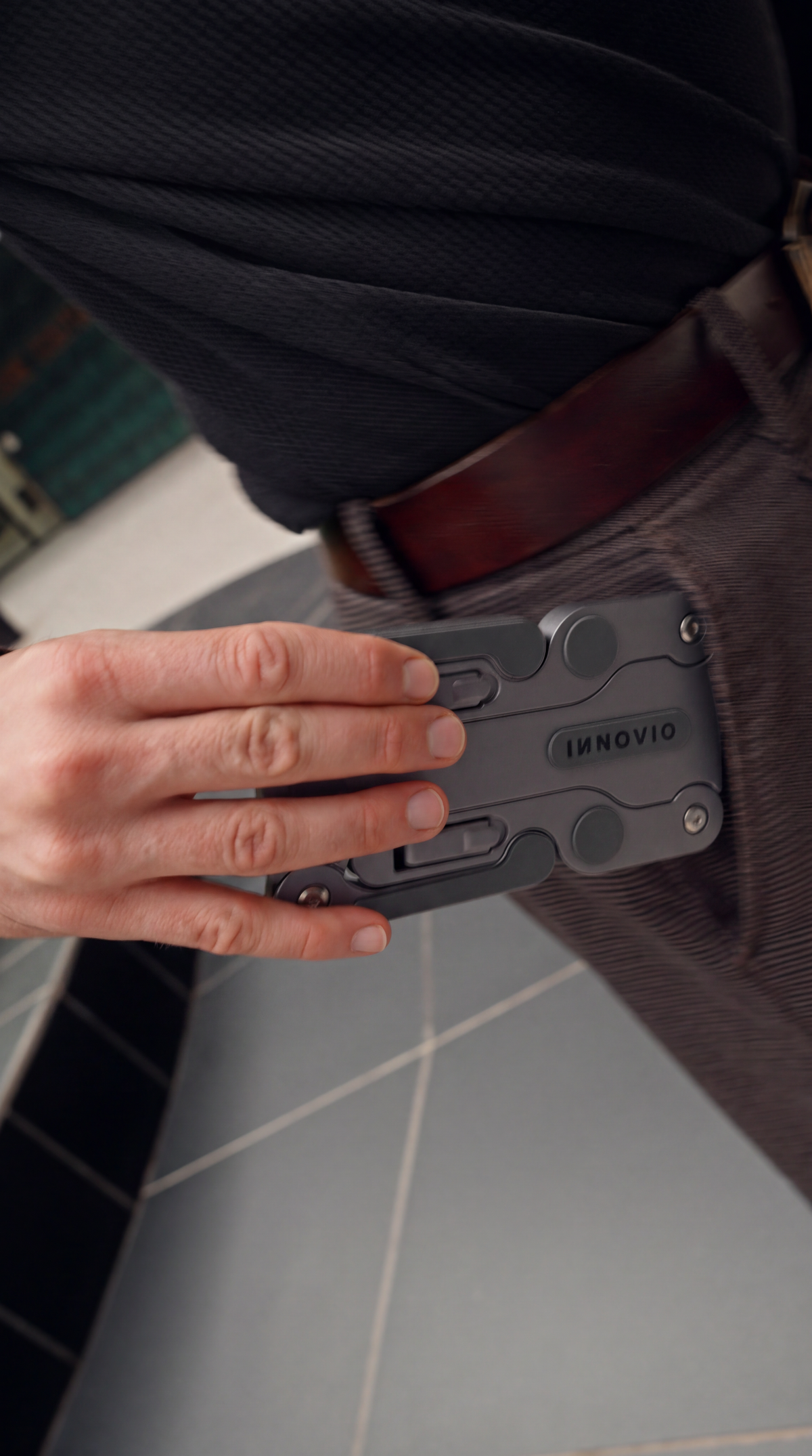 Folded Flexi Go in a pocket